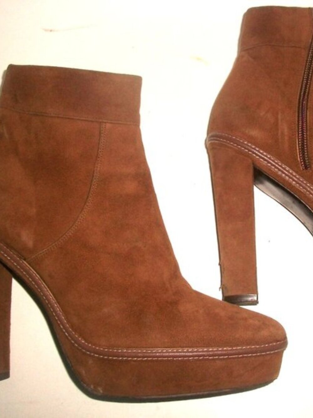 Castaner Spain Brown Suede High Heel Platform Boots ($495)